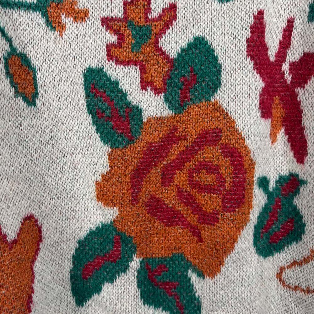 See And Be Seen Floral Embroidered Sweater Size Small - Picture 2 of 7